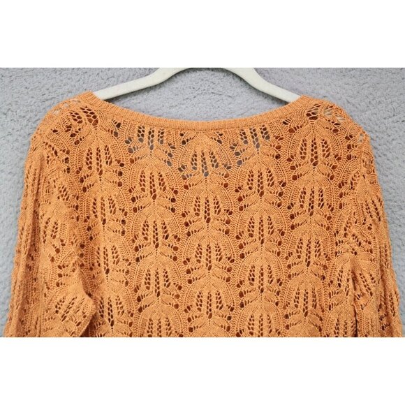 J.Jill Open Knit Sweater-Size Medium-Beachy-Open Knit-Sheer - Picture 11 of 11